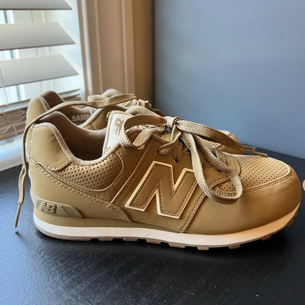 SAMPLE Tan New Balance 574s